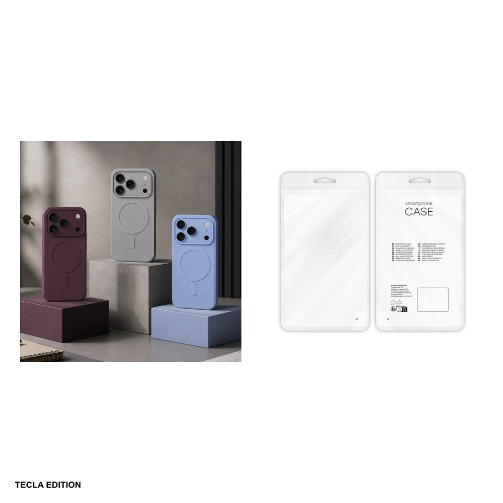 Husa Simple Color Mag cherry pentru iPhone 17 Pro Max, Carcasa magnetica, TPU (poliuretan termoplastic), Visiniu [4]