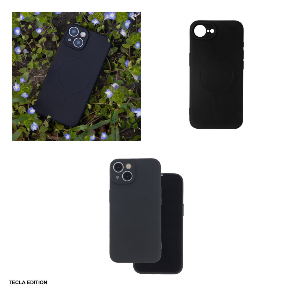 Husa Simple Color Mag pentru Apple iPhone 16e, iPhone 17e, Carcasa magnetica, Negru [4]