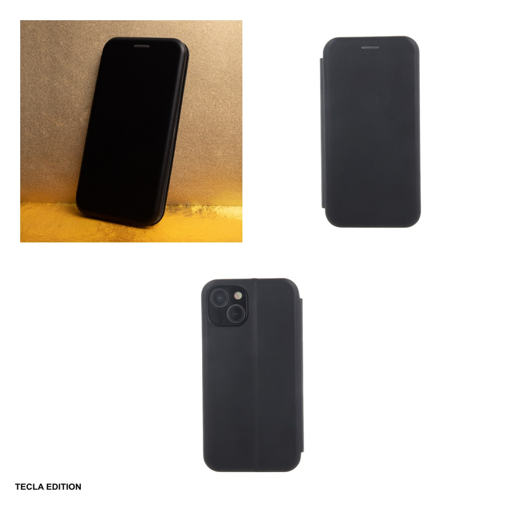 Husa Smart Diva pentru Samsung Galaxy A15 4G, Galaxy A15 5G, tip carte cu inchidere magnetica, Negru [4]