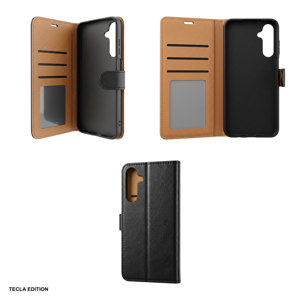 Husa Smart Luxe leather pentru Honor 400 Lite, tip carte cu inchidere magnetica, Negru [6]