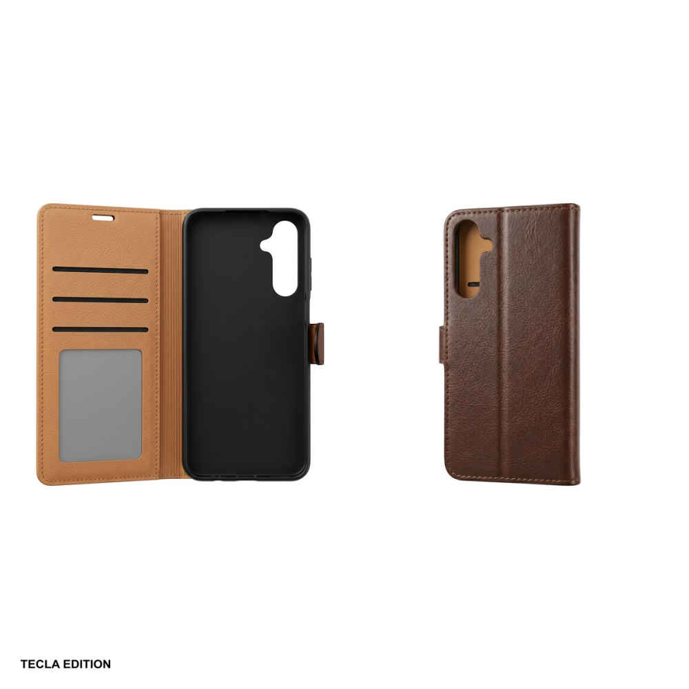 Husa Smart Luxe leather pentru Honor 400 Smart, tip carte cu inchidere magnetica, Maro [5]