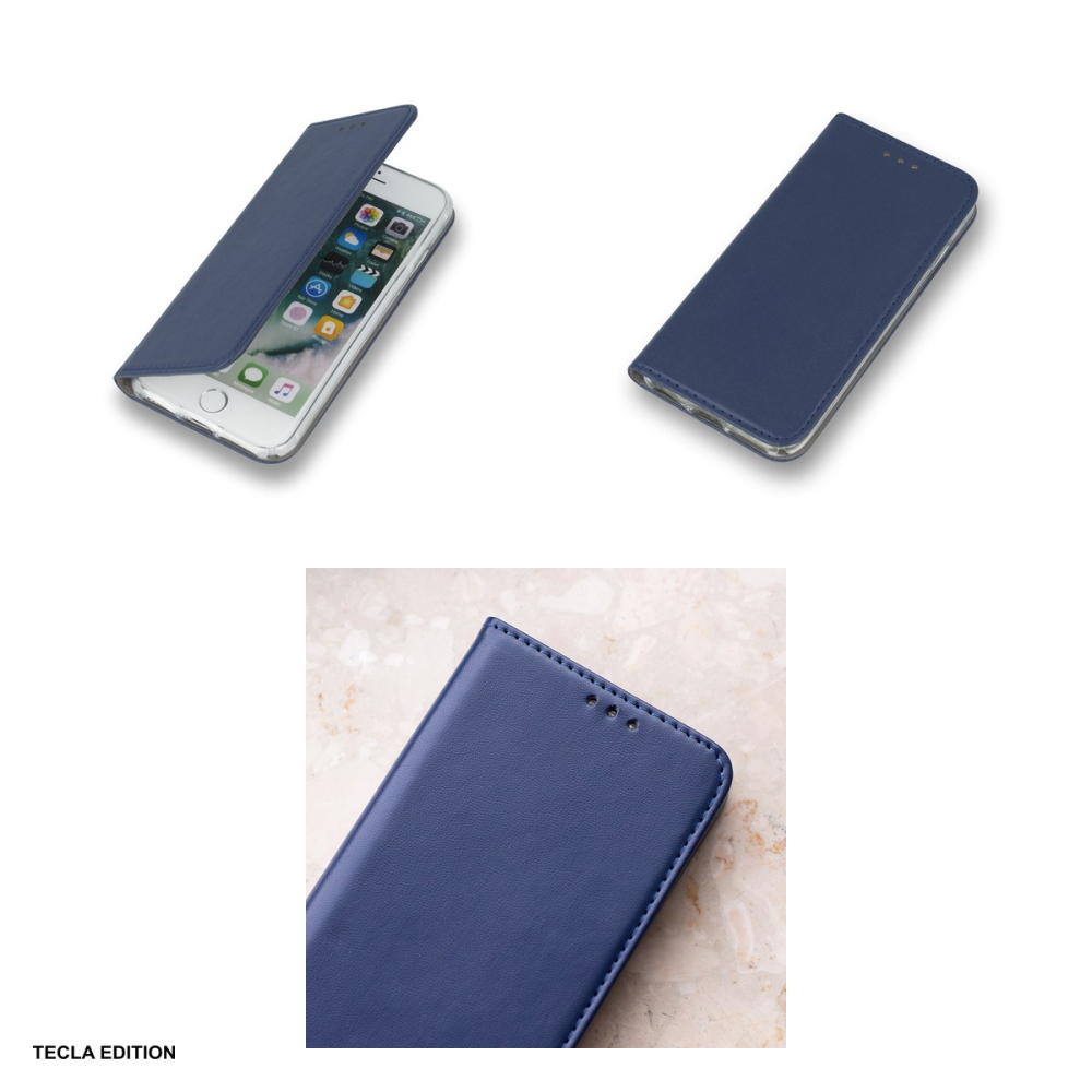 Husa Smart Magnetic pentru OPPO A6 Pro 5G, tip carte cu inchidere magnetica, Albastru [5]
