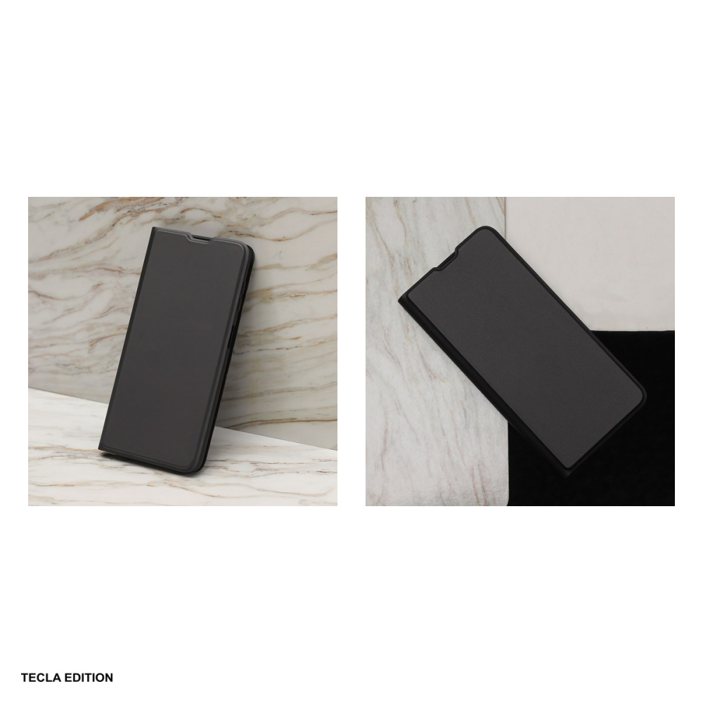 Husa Smart Soft pentru iPhone 16e, tip carte cu inchidere magnetica, Negru [5]