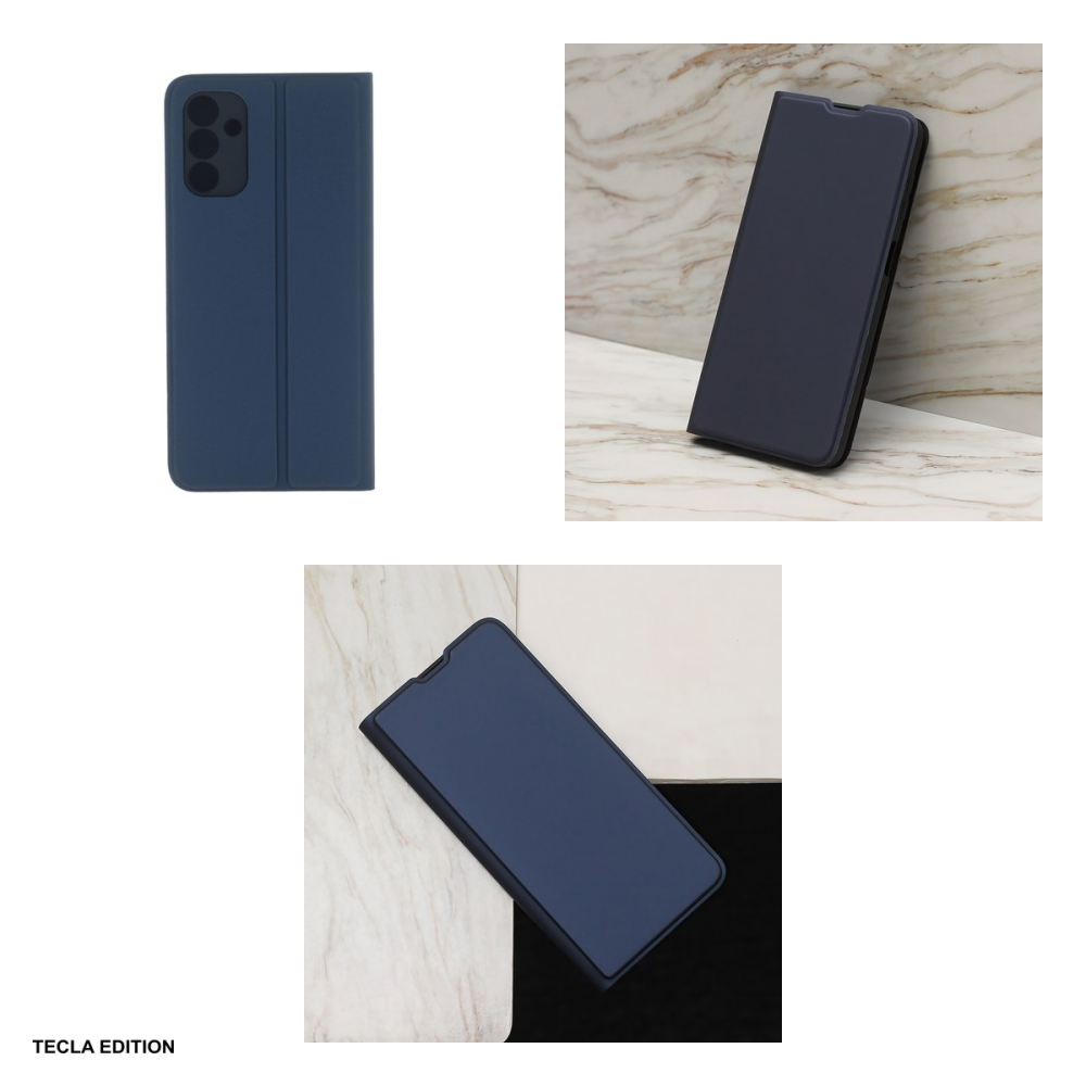 Husa Smart Soft pentru Samsung Galaxy S23 FE, tip carte cu inchidere magnetica, Albastru [5]
