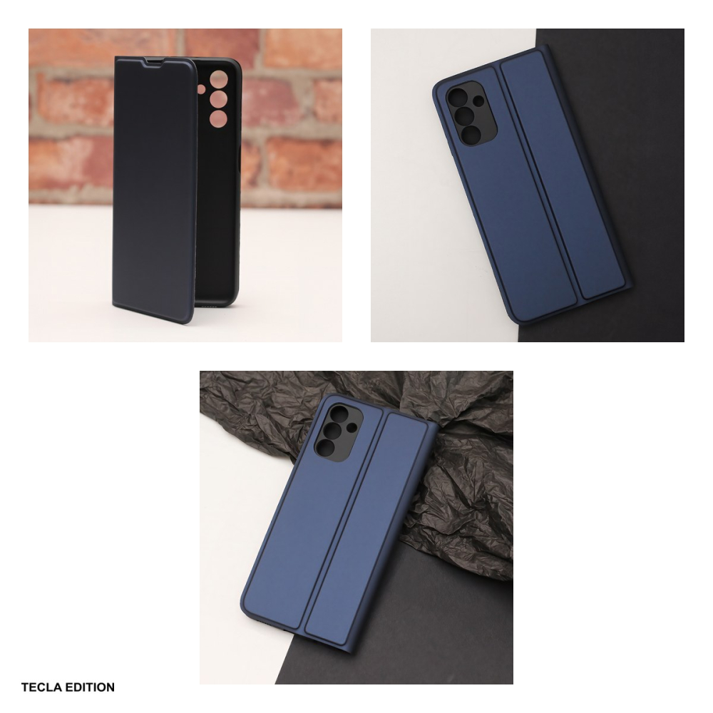 Husa Smart Soft pentru Samsung Galaxy S23 FE, tip carte cu inchidere magnetica, Albastru [6]