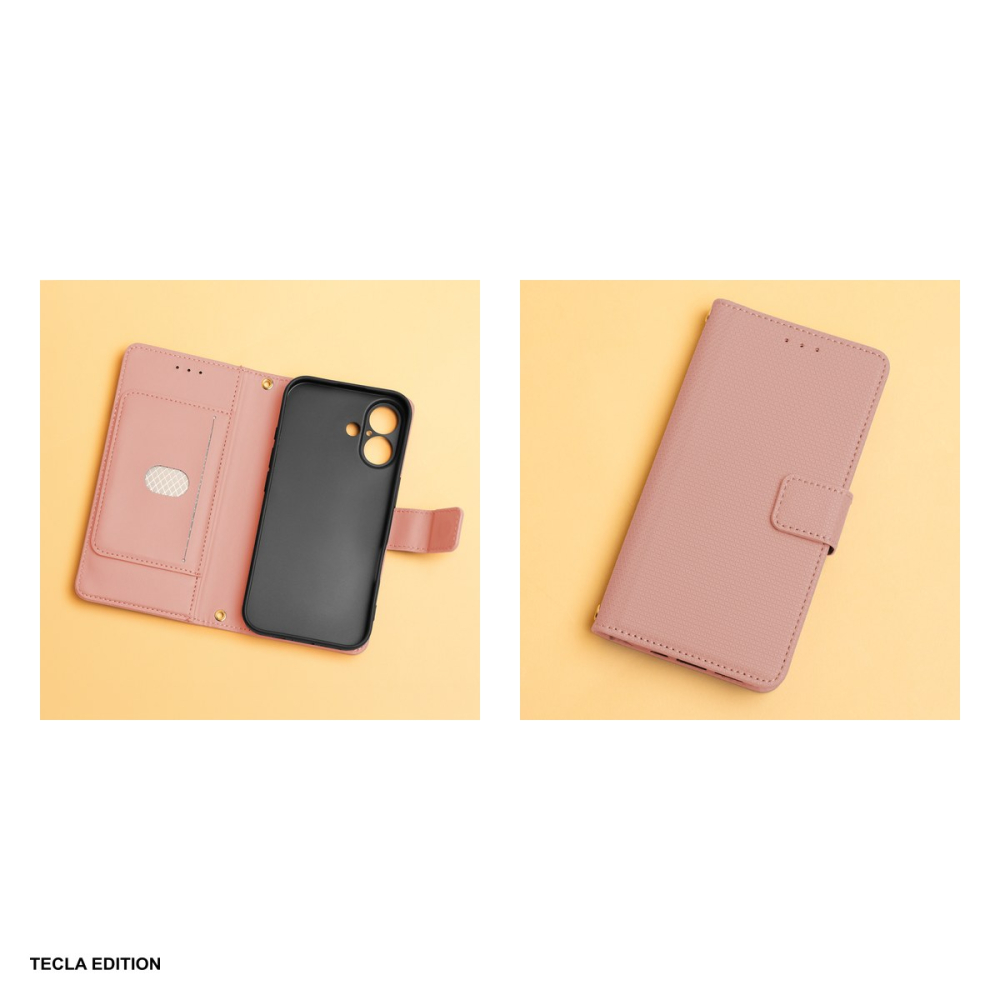 Husa Smart Triangle pentru Samsung Galaxy A16 5G, Galaxy A16 4G, Galaxy M16 5G, tip carte, Roz [5]