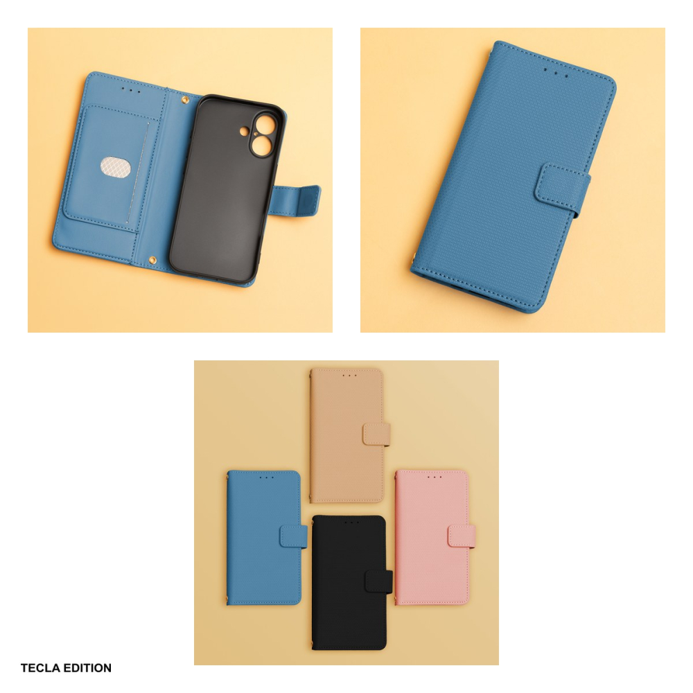 Husa Smart Triangle pentru Samsung Galaxy A36 5G, Galaxy A56 5G, tip carte, Albastru [5]