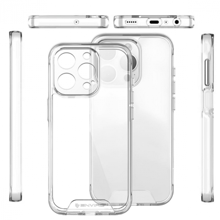 Husa spate de protectie pentru iPhone 15, Enviro Essential Premium Case, transparenta [3]