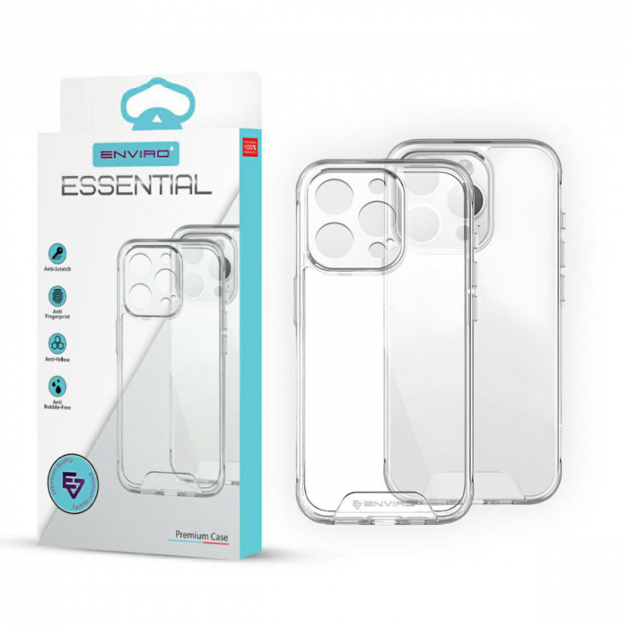 Husa spate de protectie pentru iPhone 15, Enviro Essential Premium Case, transparenta [1]