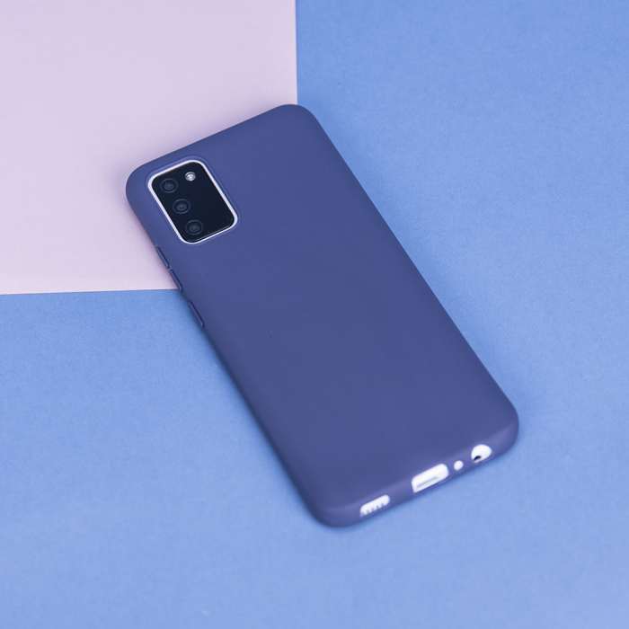 Husa spate slim albastru inchis mat pentru protectie Xiaomi Redmi 14C 4G, din TPU rezistent [3]