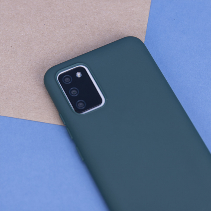 Husa spate slim verde mat pentru protectie Samsung Galaxy A06, din TPU rezistent [4]
