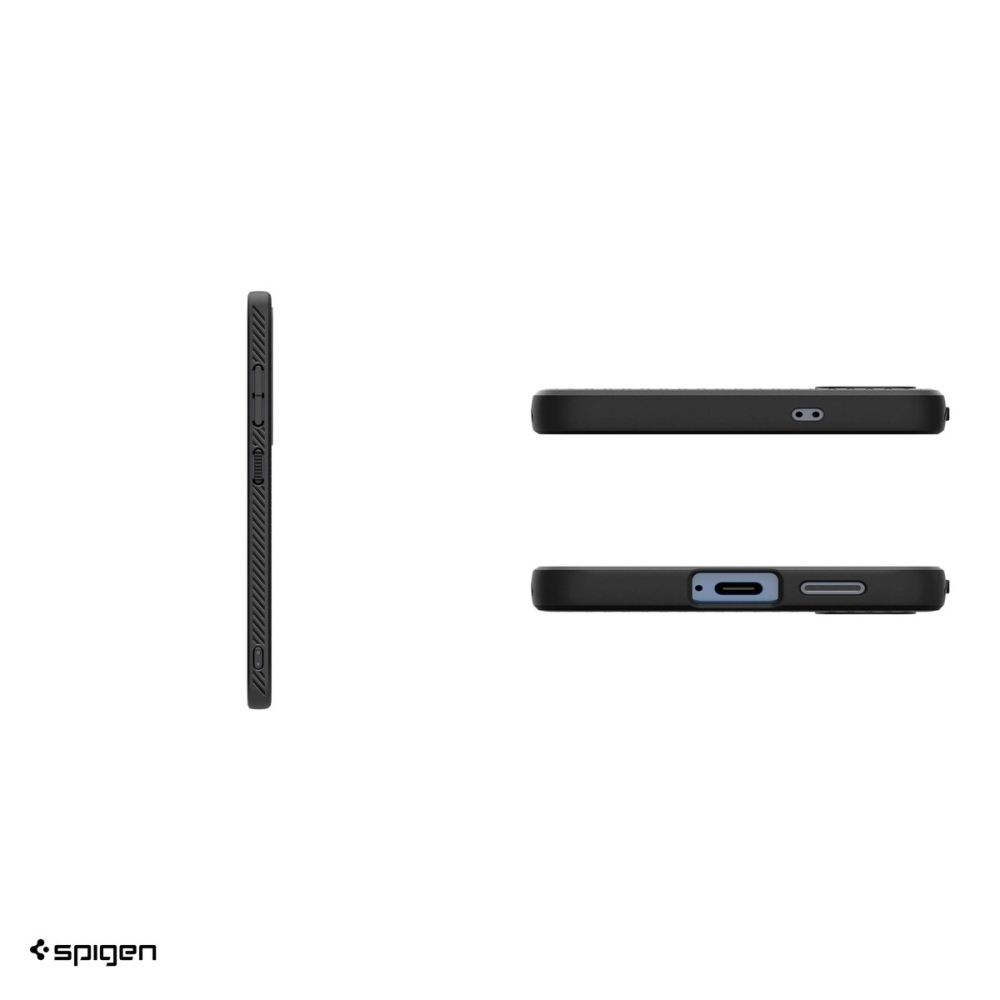 Husa Spigen Liquid Air pentru Samsung Galaxy S25, Carcasa, Negru [5]