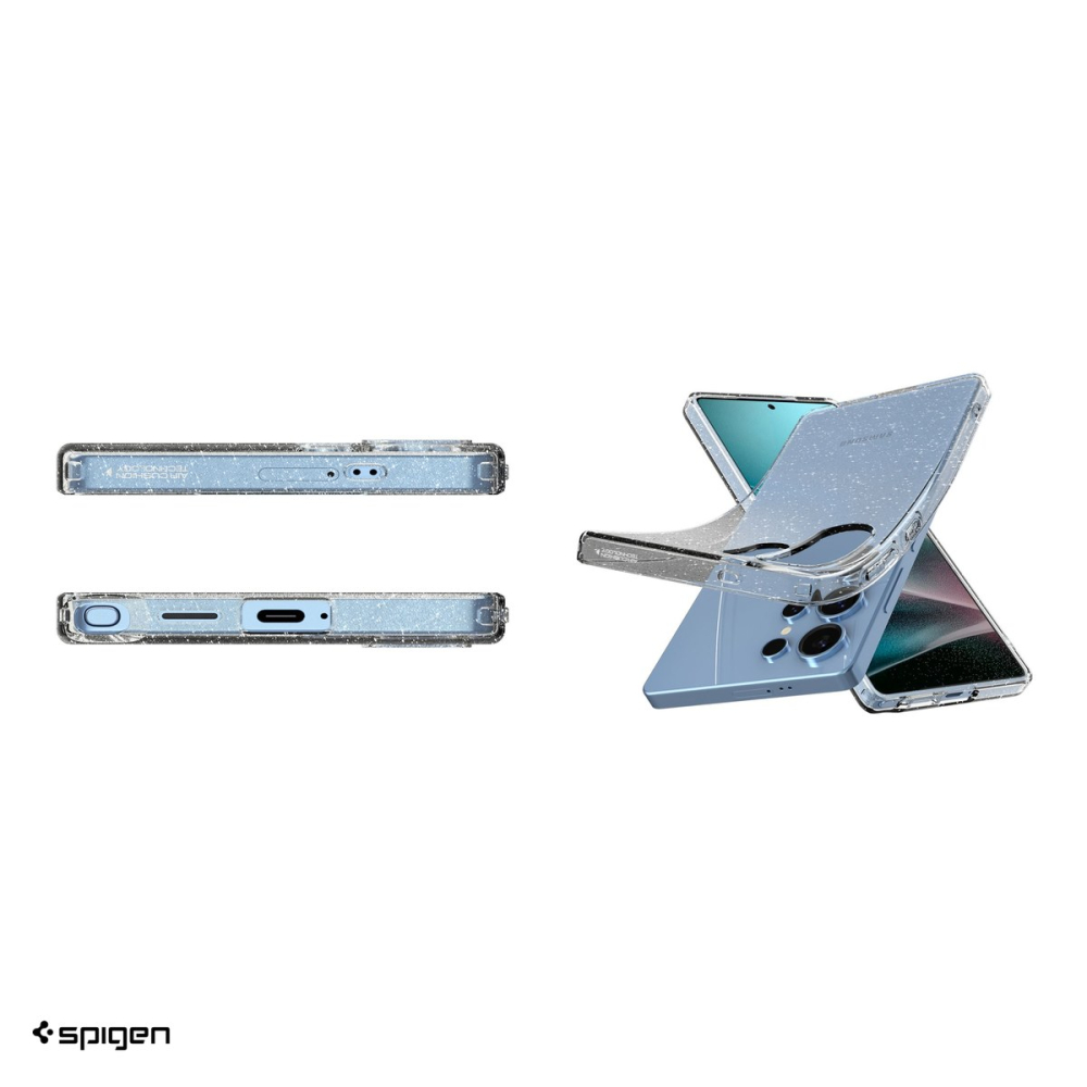 Husa Spigen Liquid Crystal Glitter Crystal pentru Samsung Galaxy S25 Ultra, Carcasa, Transparent [5]