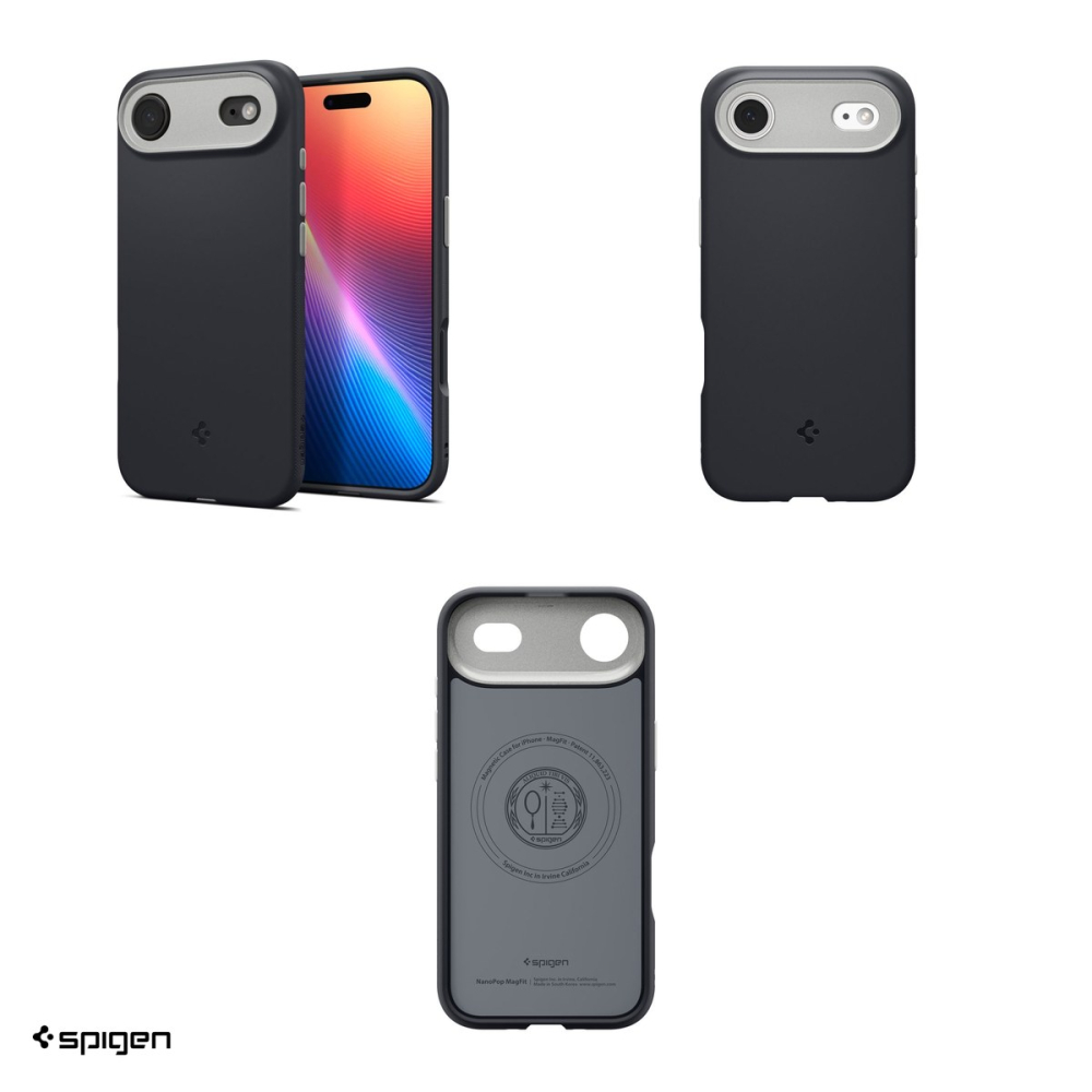 Husa Spigen Nano Pop Mag Sesame pentru iPhone 17 Air, Carcasa magnetica, Negru [4]