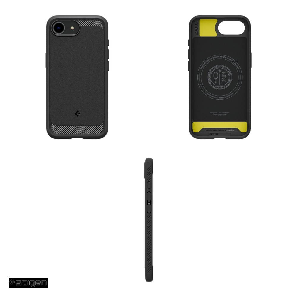 Husa Spigen Rugged Armor Mag pentru iPhone 16e, Carcasa, Negru [4]