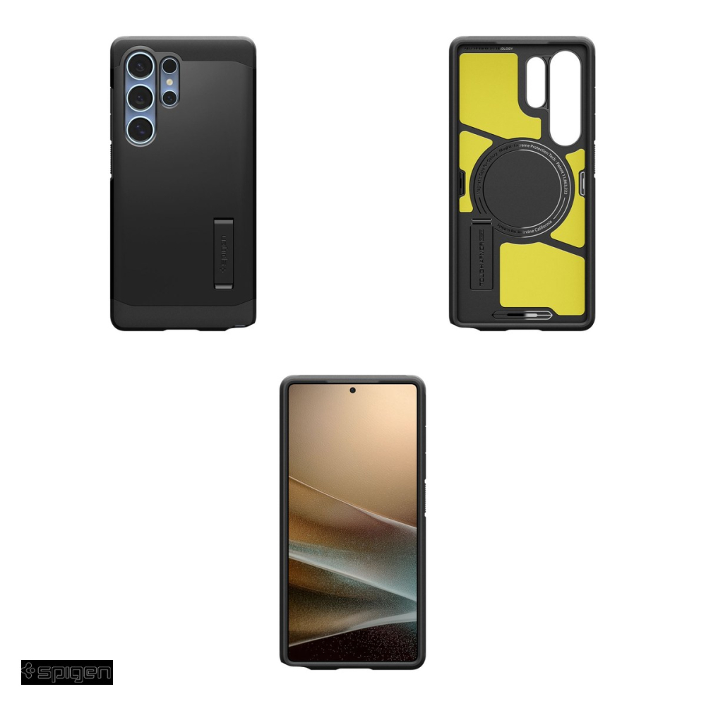 Husa Spigen Tough Armor pentru Samsung Galaxy S25 Ultra, Carcasa magnetica, Negru [4]