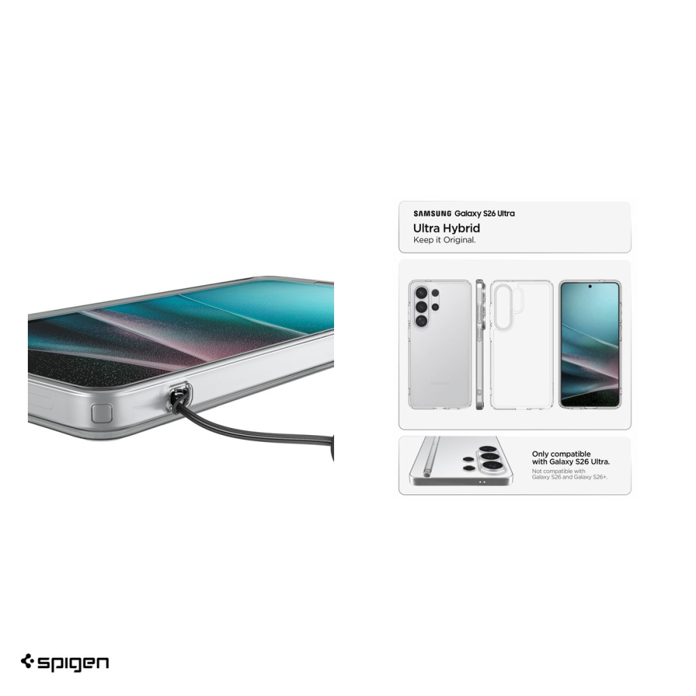 Husa Spigen Ultra Hybrid Crystal pentru Samsung Galaxy S26 Ultra, Carcasa, Transparent [5]