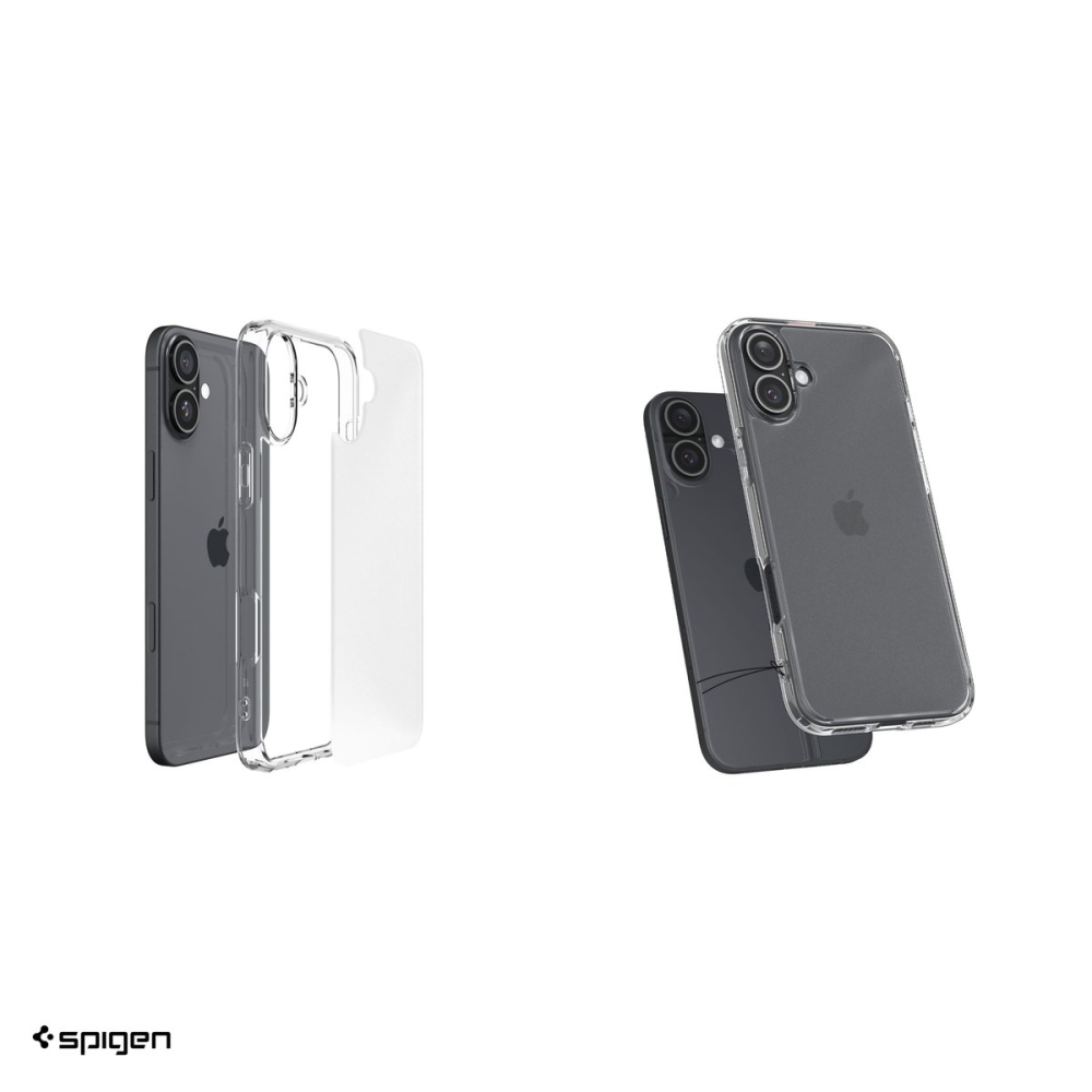 Husa Spigen Ultra Hybrid frost pentru iPhone 16, Carcasa, Transparent [5]