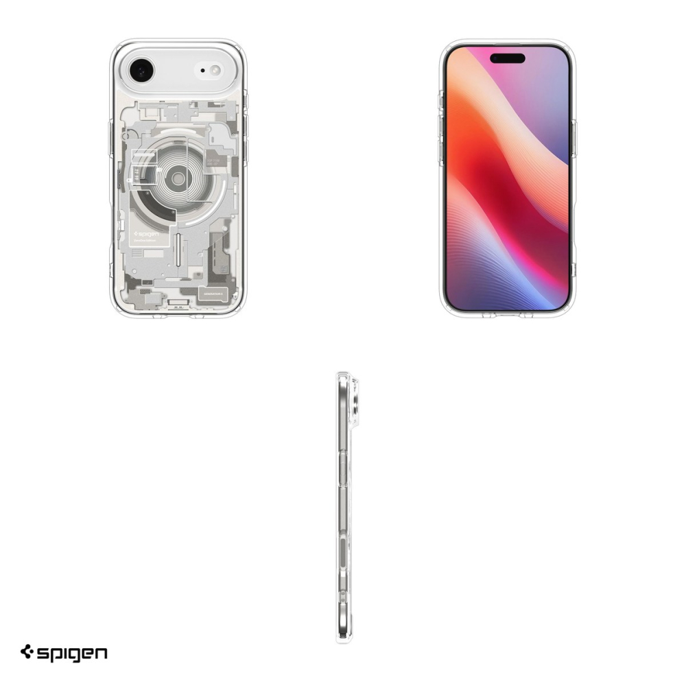 Husa Spigen Ultra Hybrid Mag Zero One pentru iPhone 17 Air, Carcasa magnetica, Gri [4]