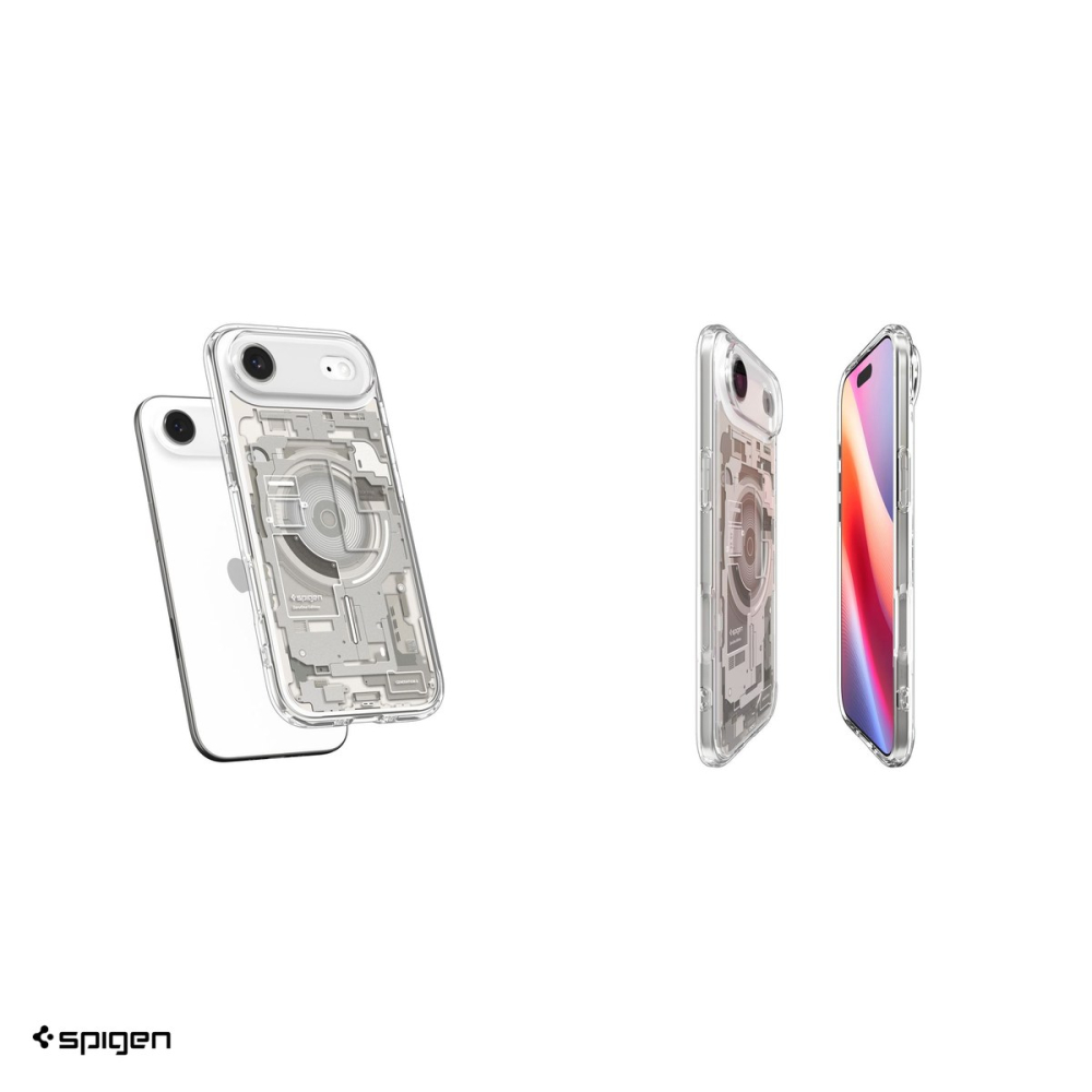 Husa Spigen Ultra Hybrid Mag Zero One pentru iPhone 17 Air, Carcasa magnetica, Gri [5]