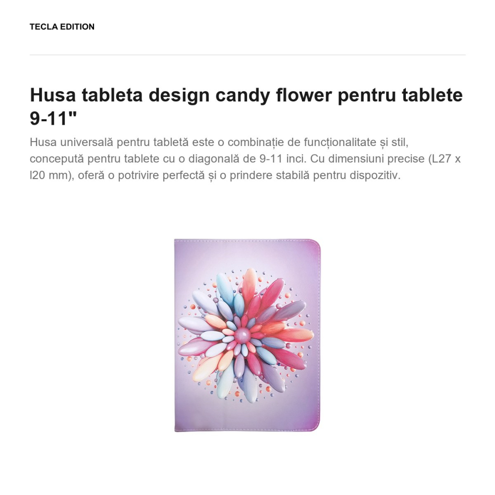 Husa tableta design candy flower pentru tablete 9-11" [2]
