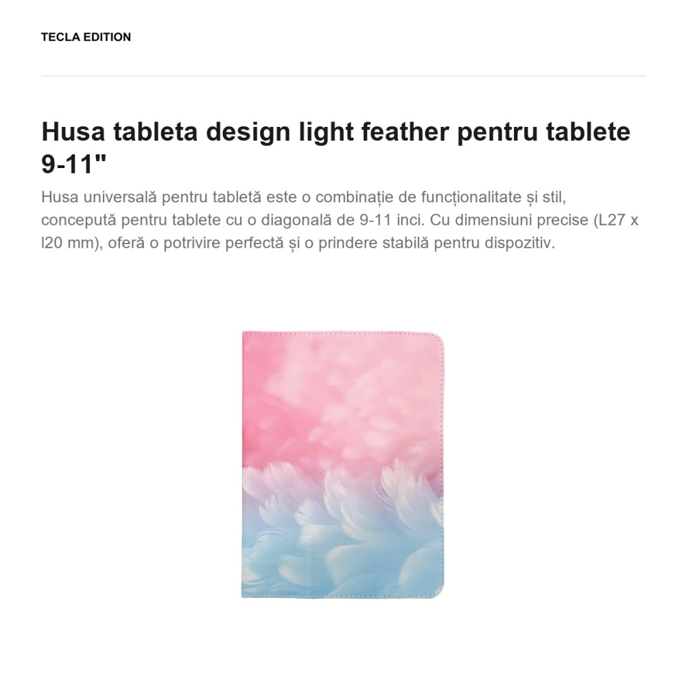 Husa tableta design light feather pentru tablete 9-11" [2]