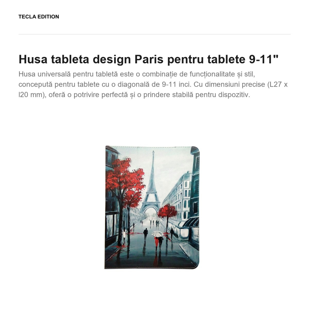 Husa tableta design Paris pentru tablete 9-11" [2]