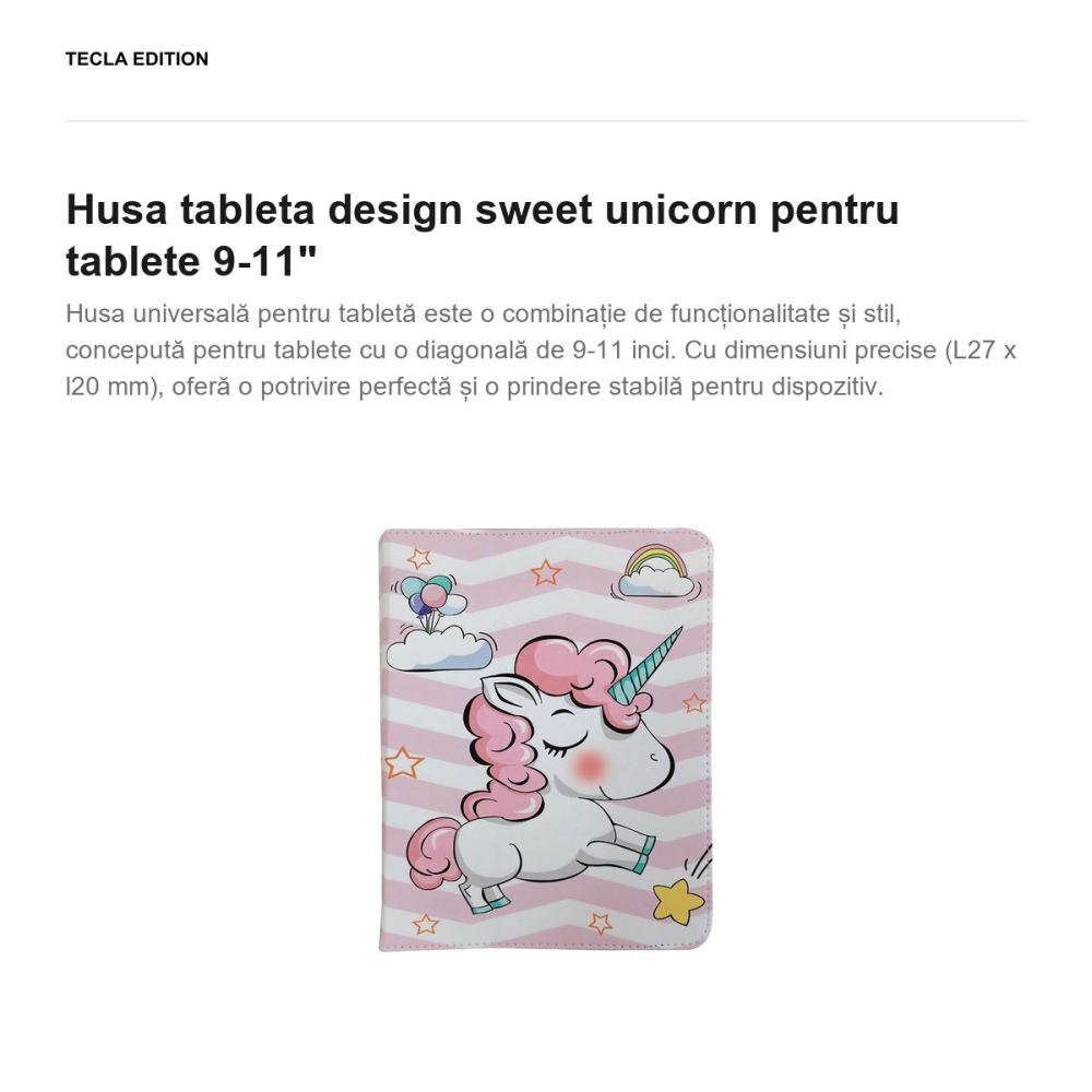 Husa tableta design sweet unicorn pentru tablete 9-11" [2]