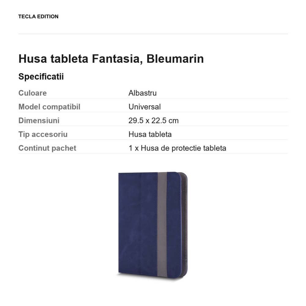 Husa tableta Fantasia pentru tablete 12-13", Bleumarin [3]