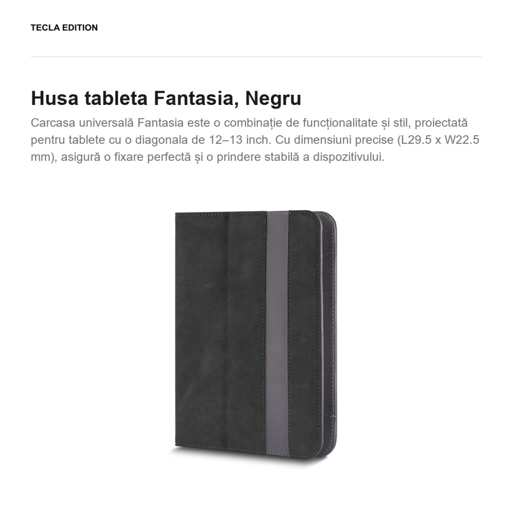 Husa tableta Fantasia pentru tablete 12-13", Negru [2]