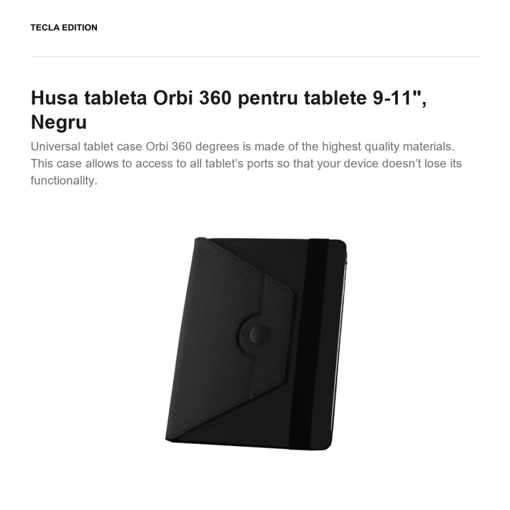 Husa tableta Orbi 360 pentru tablete 9-11", Negru [2]