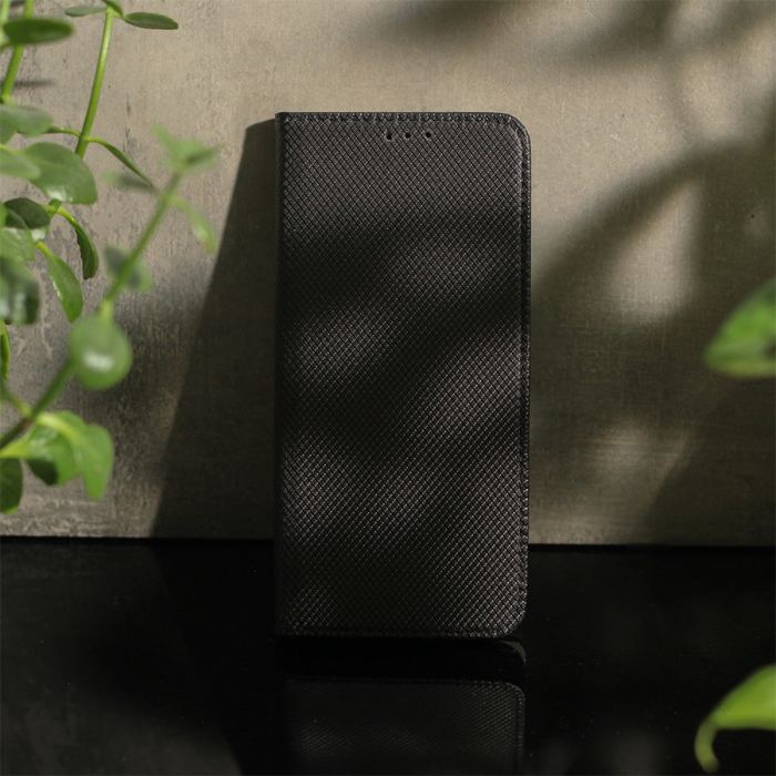 Husa tip carte, compatibila cu Motorola Edge 40, premium flip book cu inchidere magnetica si functie stand, buzunar card, negru [5]