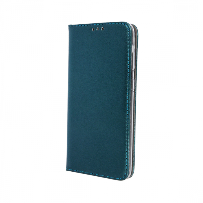 Husa tip carte, compatibila cu Motorola Edge 50 Ultra, premium flip book cu inchidere magnetica si functie stand, buzunar card, verde inchis [1]