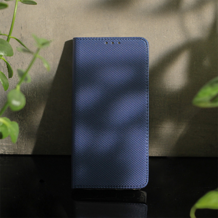 Husa tip carte, compatibila cu Samsung Galaxy A13 5G / A04S, premium flip book cu inchidere magnetica si functie stand, buzunar card, albastra [5]