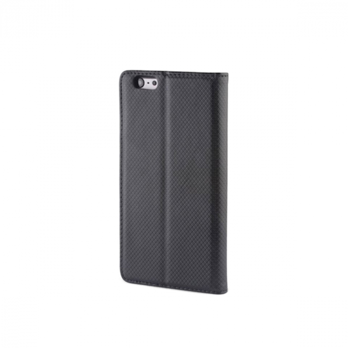 Husa tip carte, compatibila cu Samsung Galaxy S24, premium flip book cu inchidere magnetica si functie stand, buzunar card, negru [3]