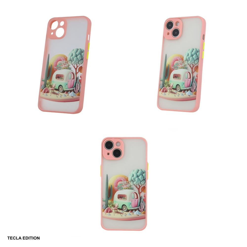 Husa Ultra Trendy Travel pentru Apple iPhone 14, Carcasa, Roz [4]