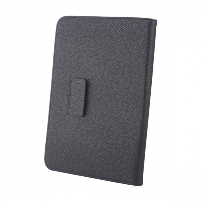 Husa universala tableta 7 - 8 inch, cu suport pliabil vizualizare, banda elastica, 220 x 156 x 15 mm, 130g, neagra cu rosu [4]