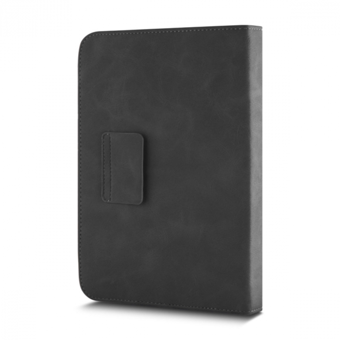 Husa universala tableta 9 - 10 inch, cu suport pliabil vizualizare, buzunar carduri, banda elastica, 270 x 205 x 25 mm, 269g, neagra [3]