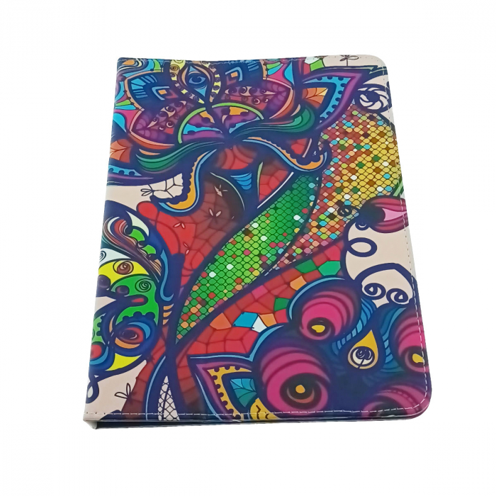 Husa universala tableta 9 - 10 inch, Fashion Style Colors, cu suport pliabil vizualizare, banda elastica, 270 x 203 x 25 mm, 228g, multicolor [1]