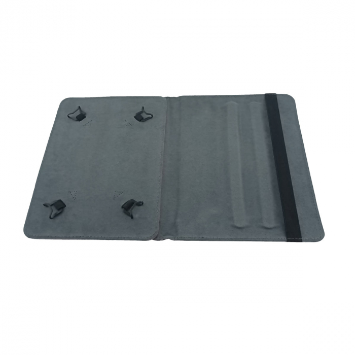 Husa universala tableta 9 - 10 inch, rotativa 360 de grade, cu suport pliabil vizualizare, banda elastica, 268 x 204 x 17 mm, 265g, rosie [3]