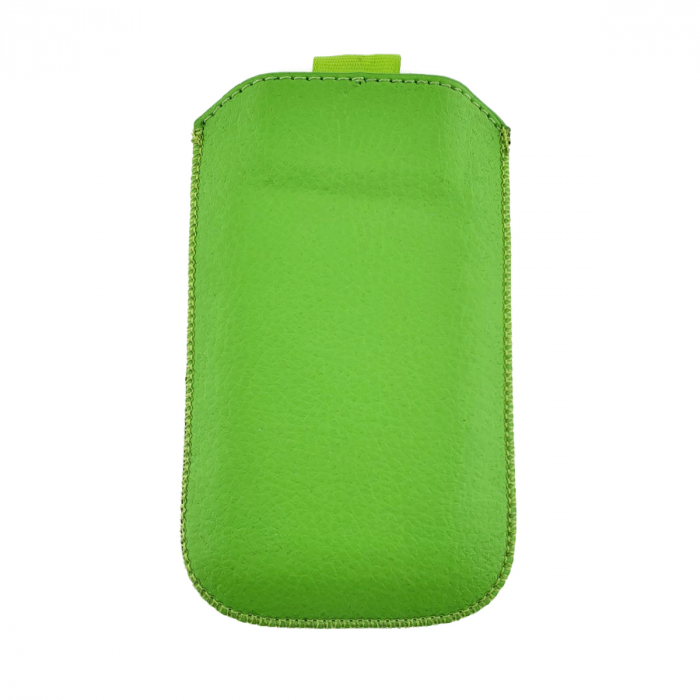 Husa universala tip saculet, din piele ecologica, Esperanza 90662, dimensiune M, 125 x 75 x 15mm, verde [2]