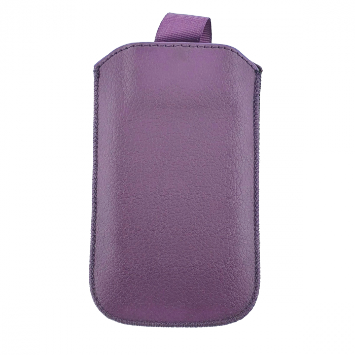 Husa universala tip saculet, din piele ecologica, Esperanza 90662, dimensiune M, 125 x 75 x 15mm, violeta [2]