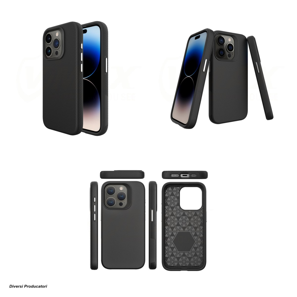 Husa Vmax Triangle pentru iPhone 15 Plus, Carcasa, Negru [4]