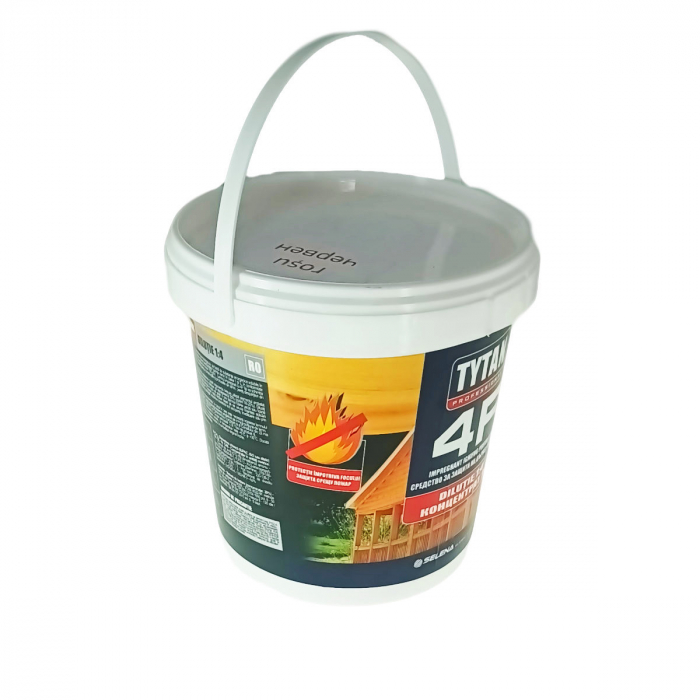Impregnant ignifug pentru lemn 4F, 1kg, Tytan Professional 0094, tip cristale, anti-foc, insecte, ciuperci, mucegai, rosu [4]