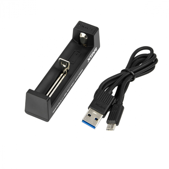 Incarcator acumulatori Li-Ion 1 x tip 18650, XTAR MC1 32648, cablu 81cm, negru [3]