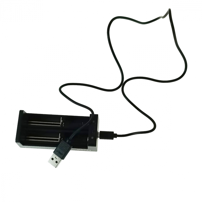 Incarcator acumulatori Li-Ion 2 x tip 18650, XTAR MC2 32019, cablu USB de 81cm, negru [3]