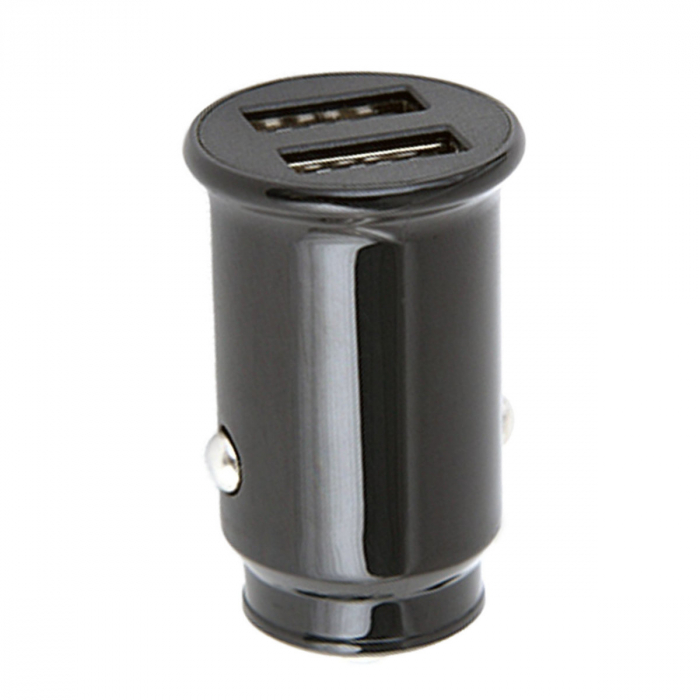 Incarcator auto Platinet 44992, 2 porturi USB, 2.1 A, protectie scurt circuit, negru [2]