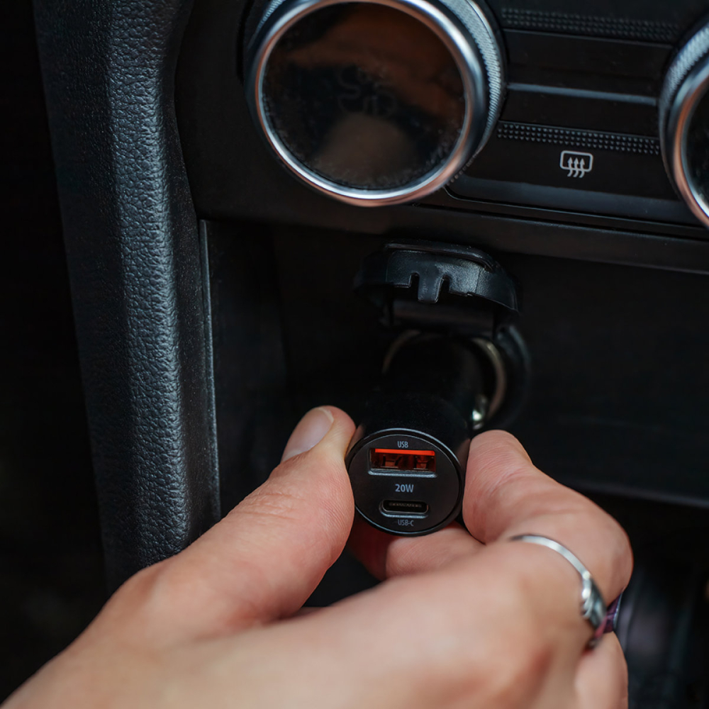 Incarcator Auto Rapid Maxlife MXCC-04 cu 2 Porturi USB-C si USB-A, 20W PD QC, pentru Calatorii si Utilizare Zilnica [7]