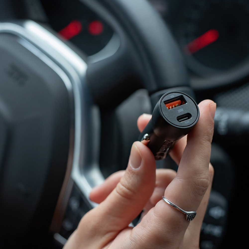 Incarcator Auto Rapid Maxlife MXCC-04 cu 2 Porturi USB-C si USB-A, 20W PD QC, pentru Calatorii si Utilizare Zilnica [6]