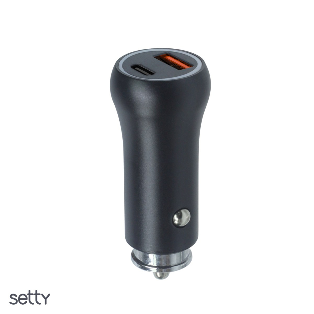 Incarcator auto Setty AC-201, 20 W, negru [4]